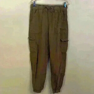 Thread & Supply Womens Size M Soft Lyocell Jogger Lounge Pants Olive Green